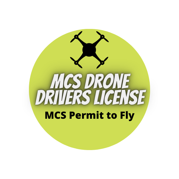 "mcs drone driver license" and cartoon pic of drone