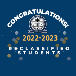 Square Congratulations 21-22 Reclassified Students