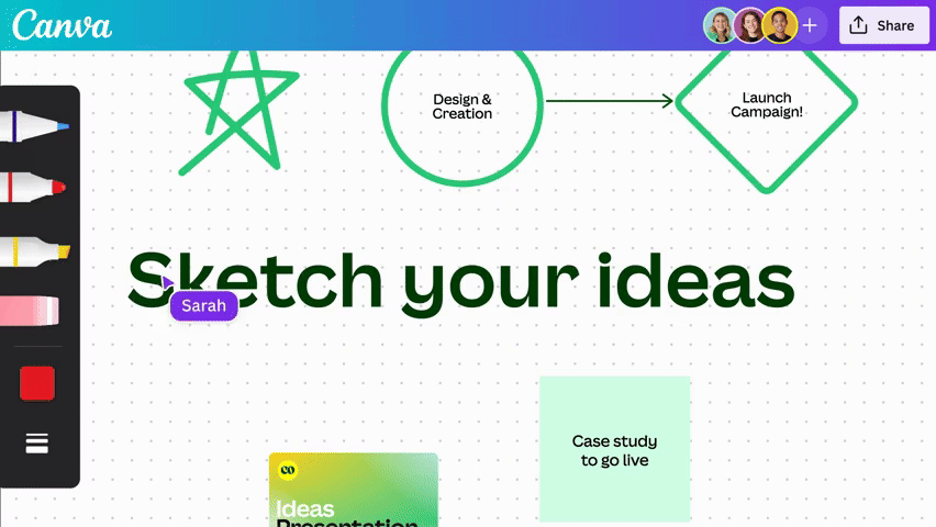 Canva Sketch tool