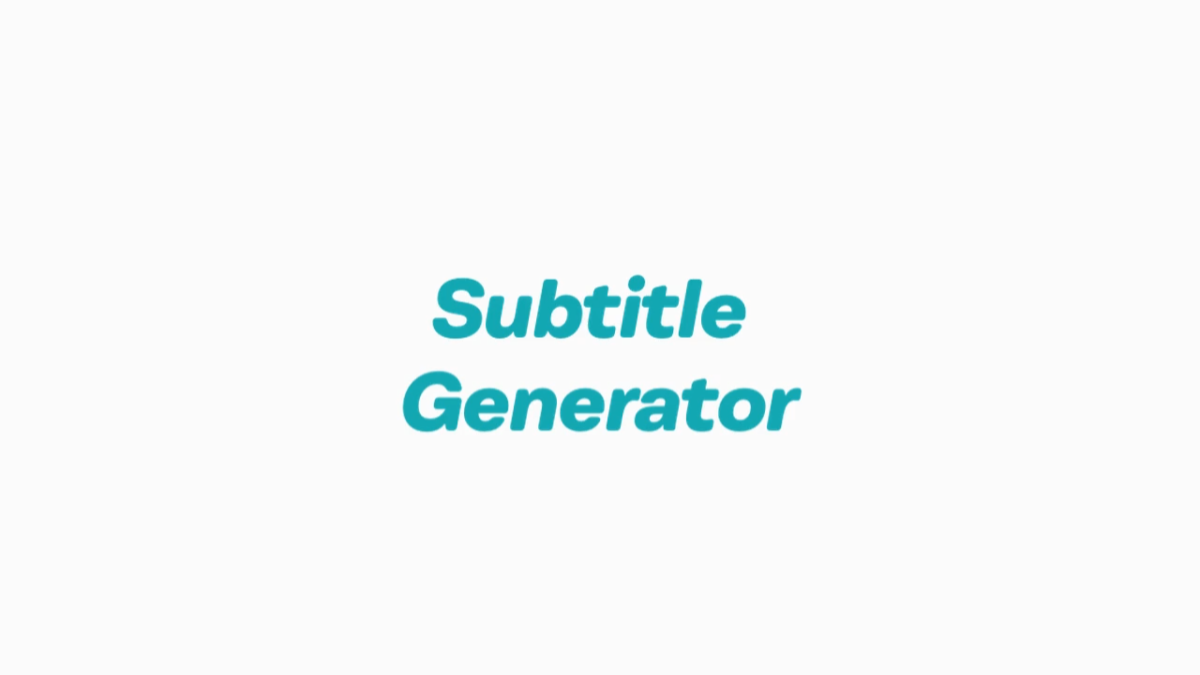 Subtitle generation