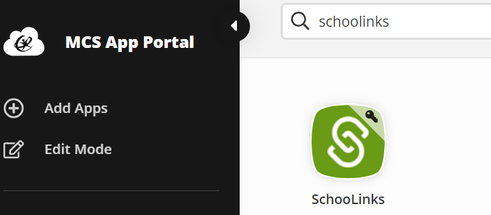 SchooLinks in MCS App Portal