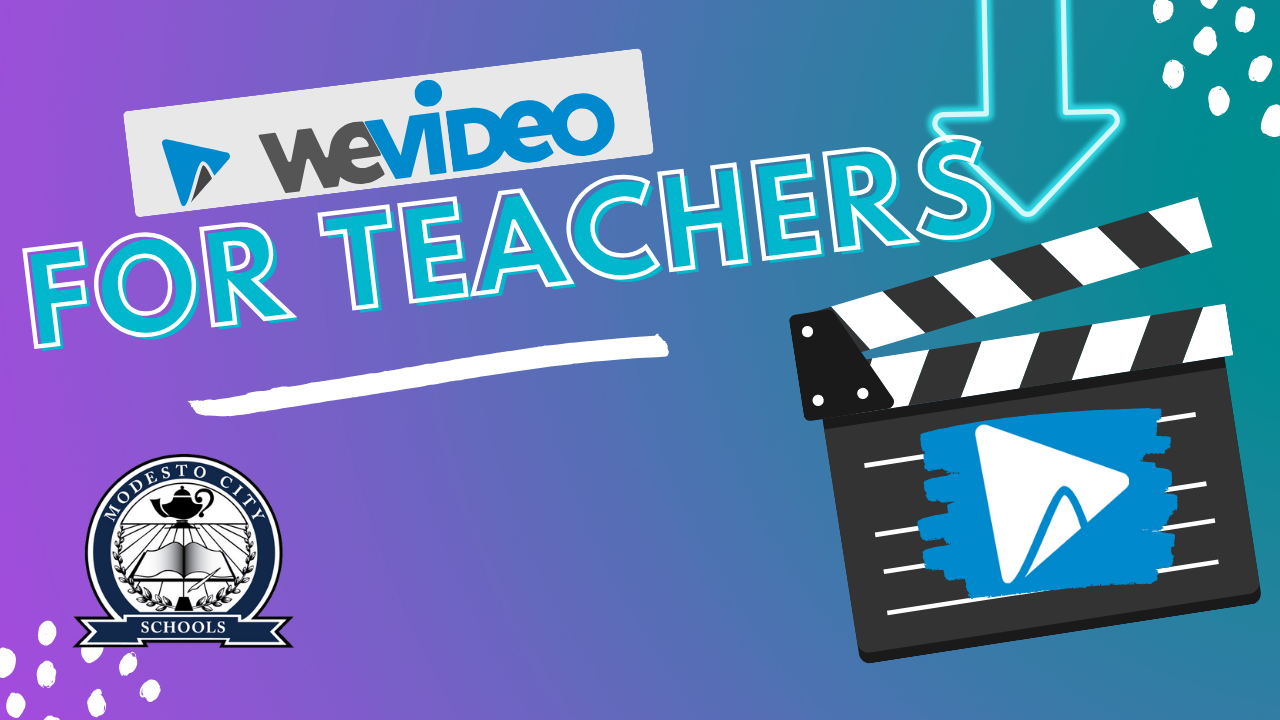 WeVideo for teachers title card
