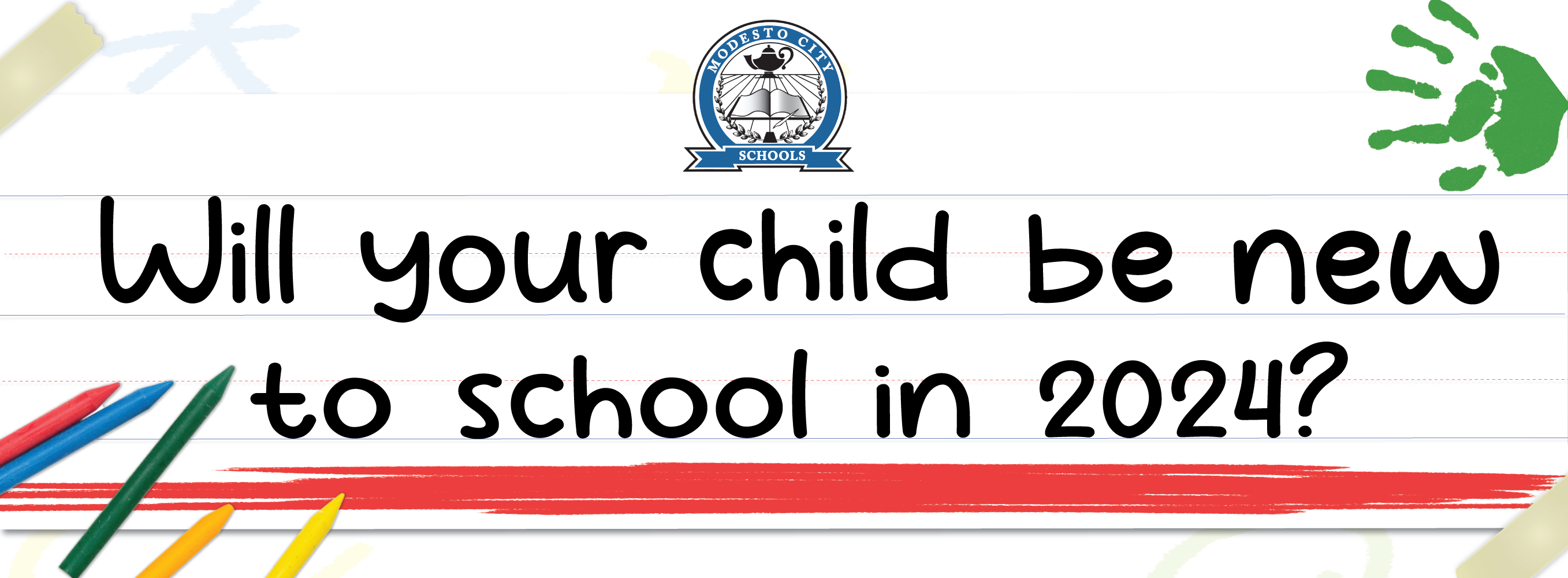 Will your child be new to school in 2024?