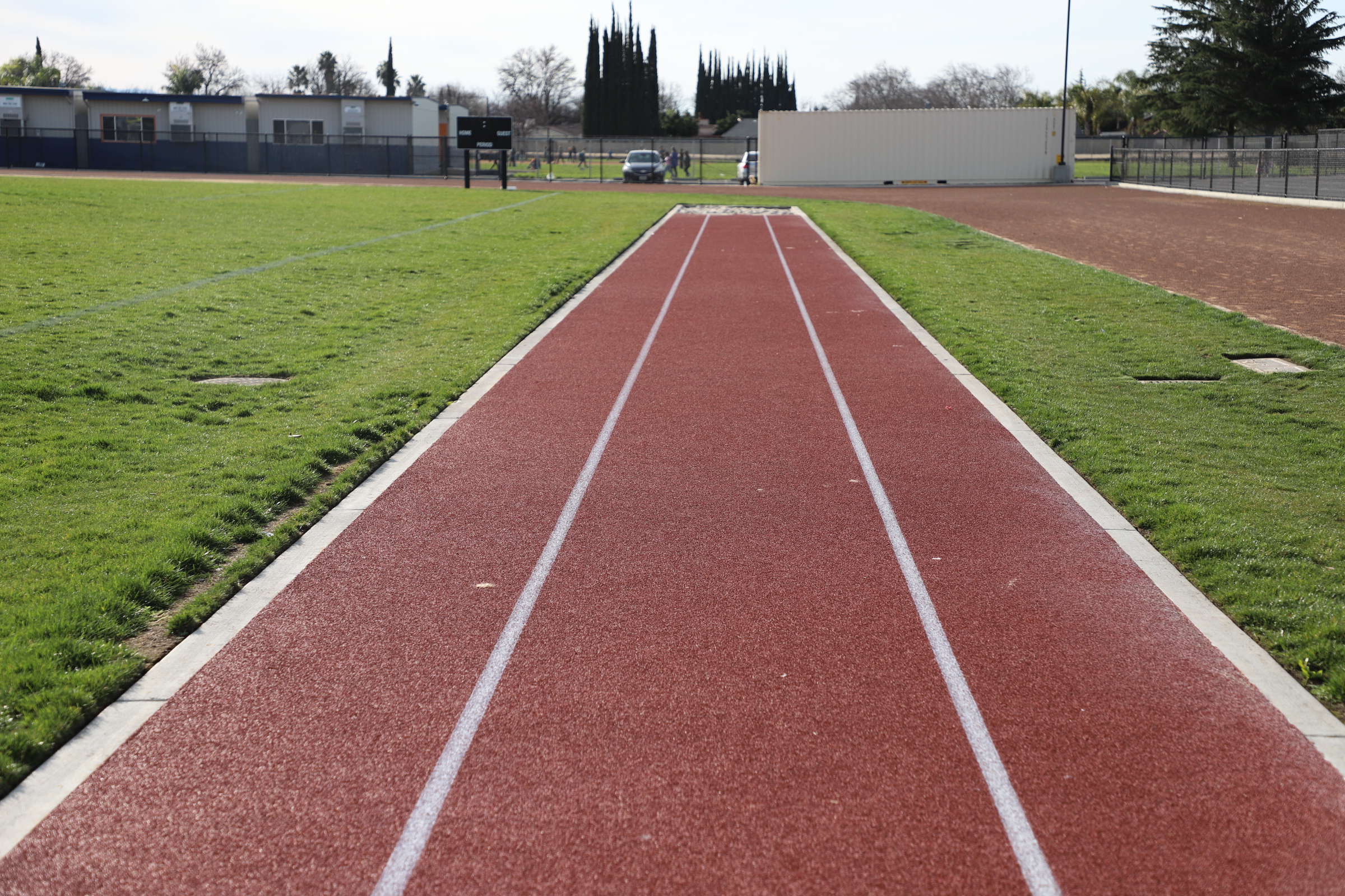 New track at Hanshaw Middle School