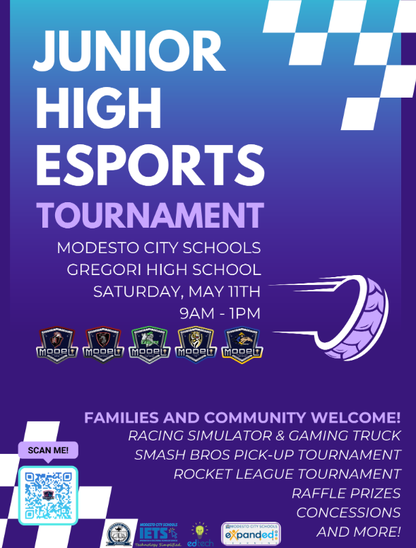 Esports Jr Tournament May 11 Gregori High 9am to 1pm