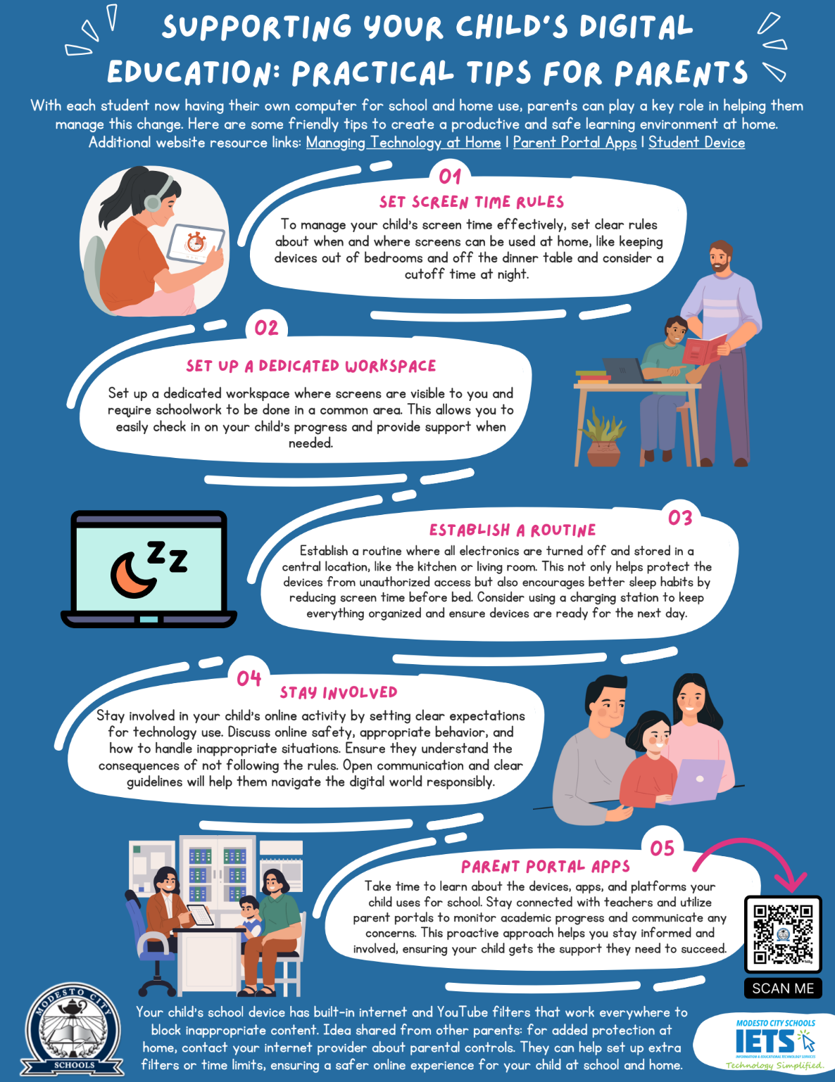 Flyer for Parents Manage Tech At Home Tips