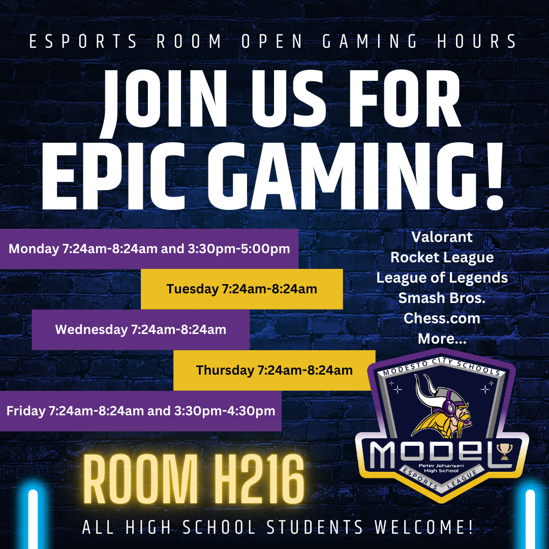 Johansen Open Lab Esports Schedule