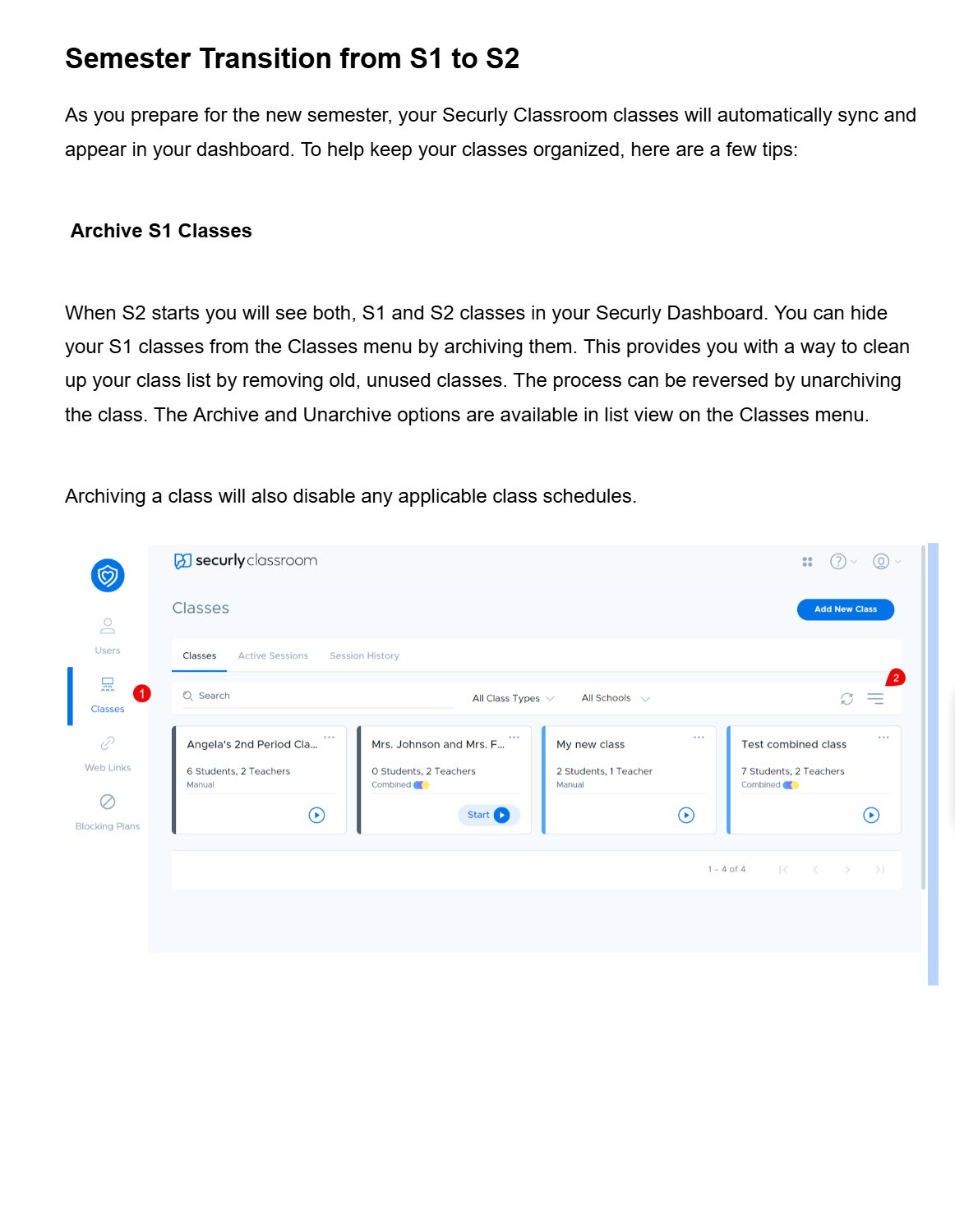 Securly S1 to S2 Transition