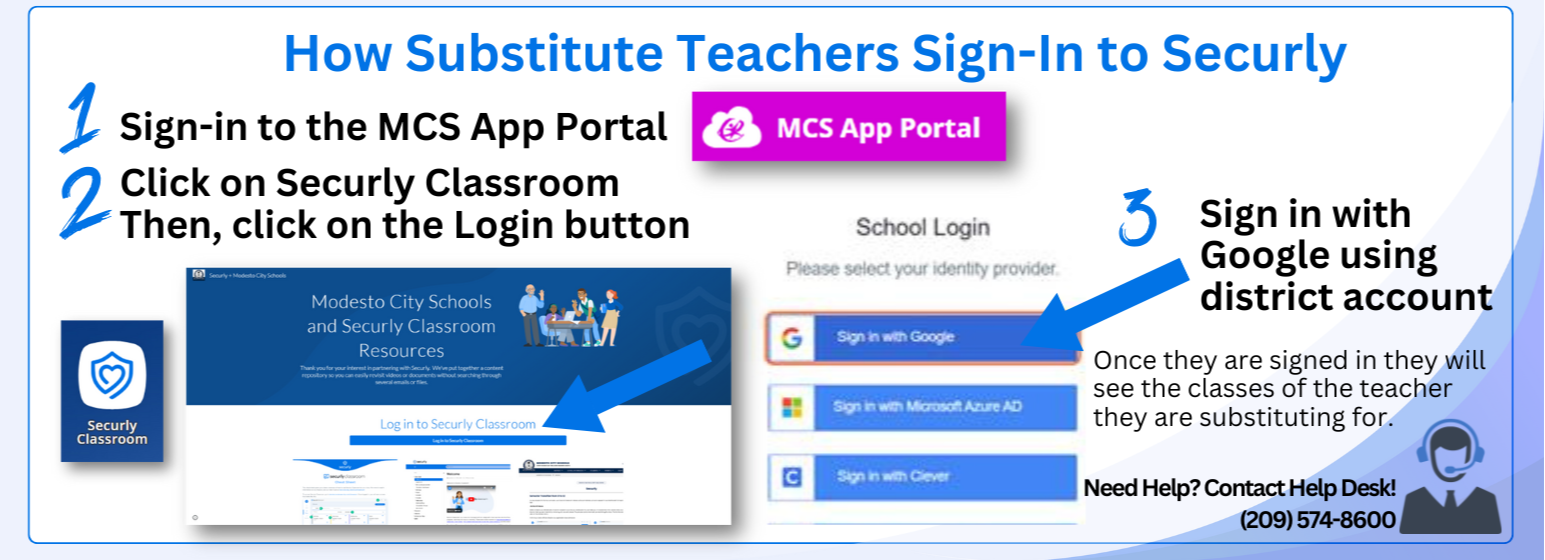 Steps on how to sign in to Securly