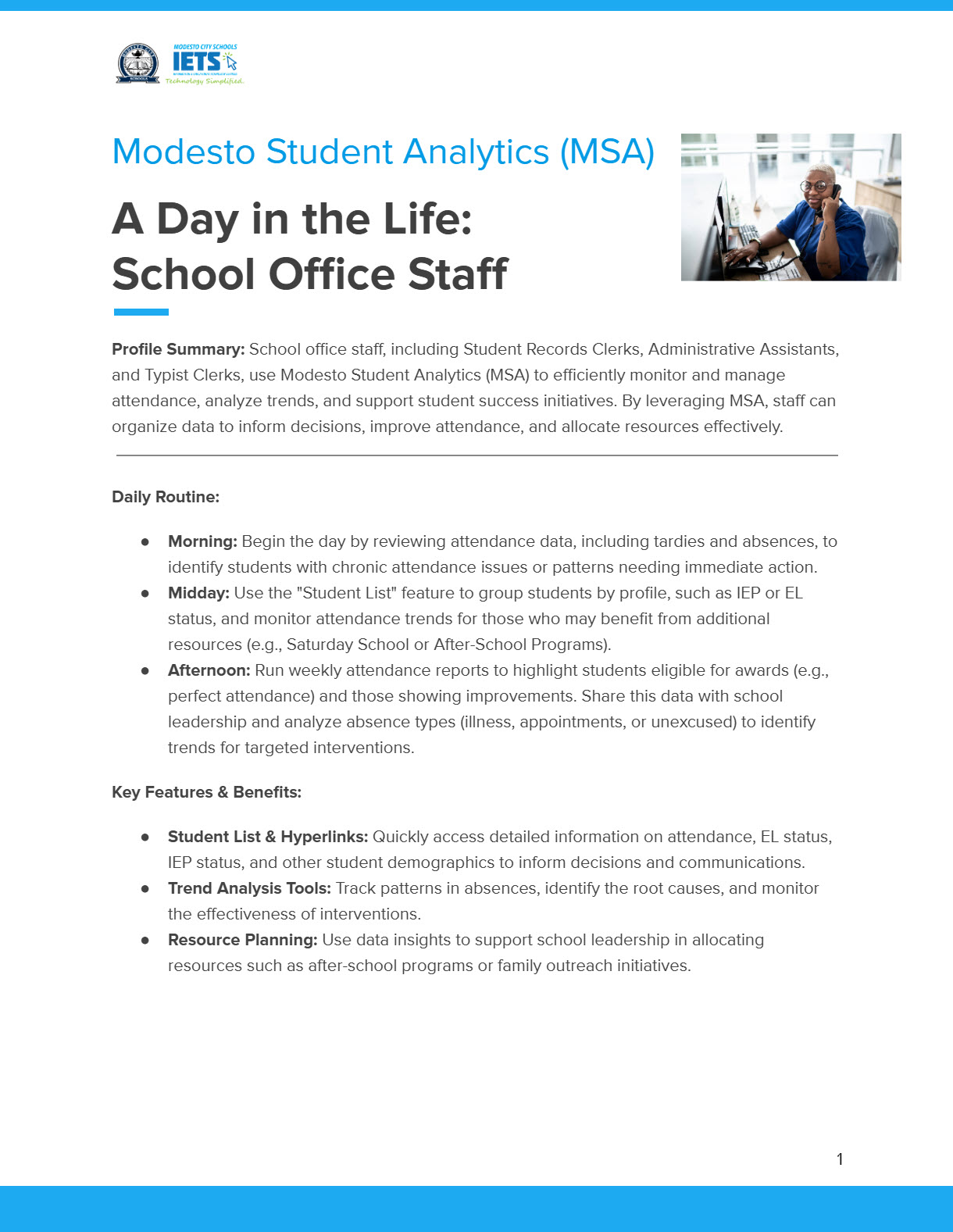 Day In The Life of Office Staff with MSA