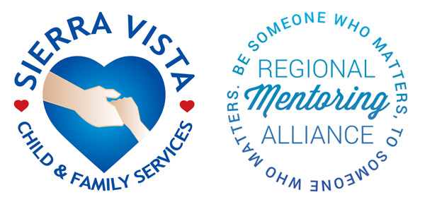 "Sierra Vista Child & Family Services" & "Regional Mentoring Alliance" logos