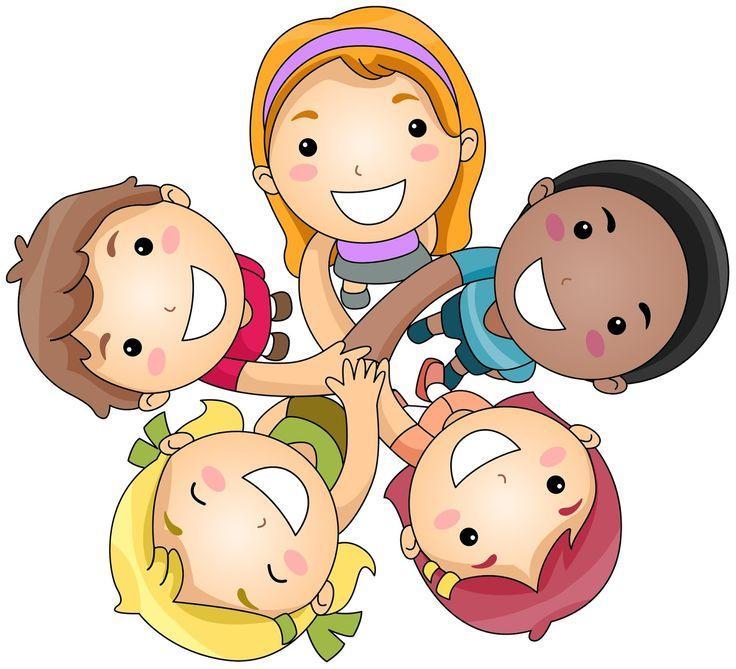 Kids smiling drawing