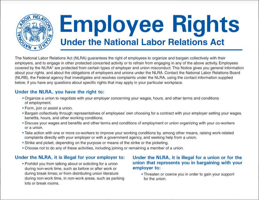 employee-rights-under-national-labor-relations-act