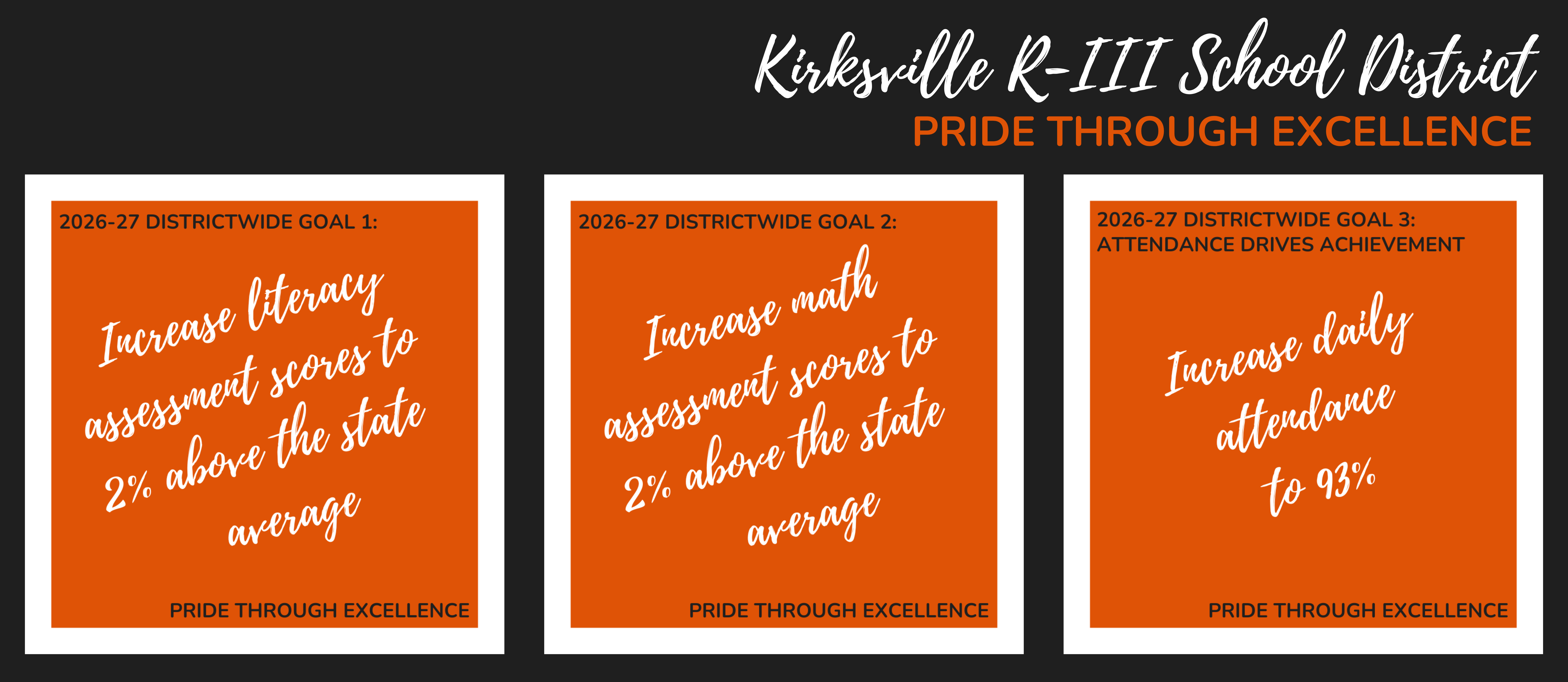 Pride Through Excellence Kirksville R-III School District