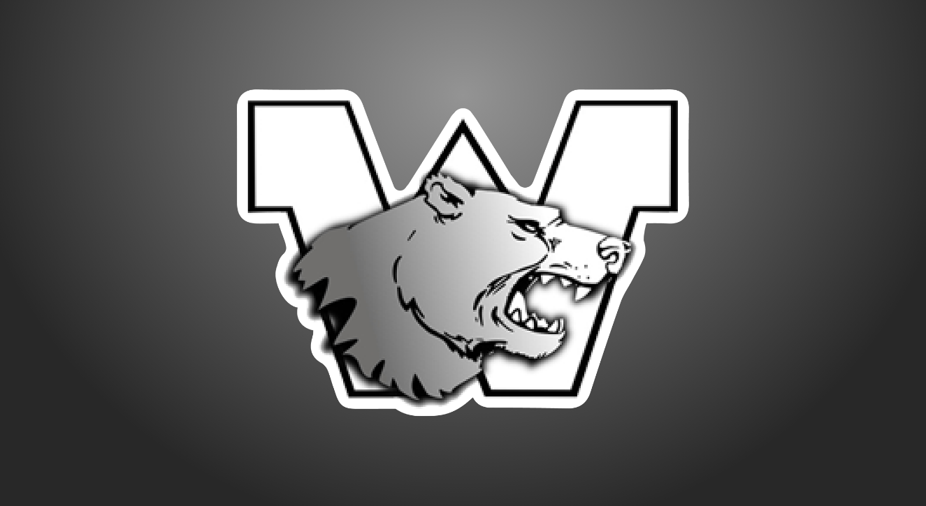 woodlawn school logo - bear on a W