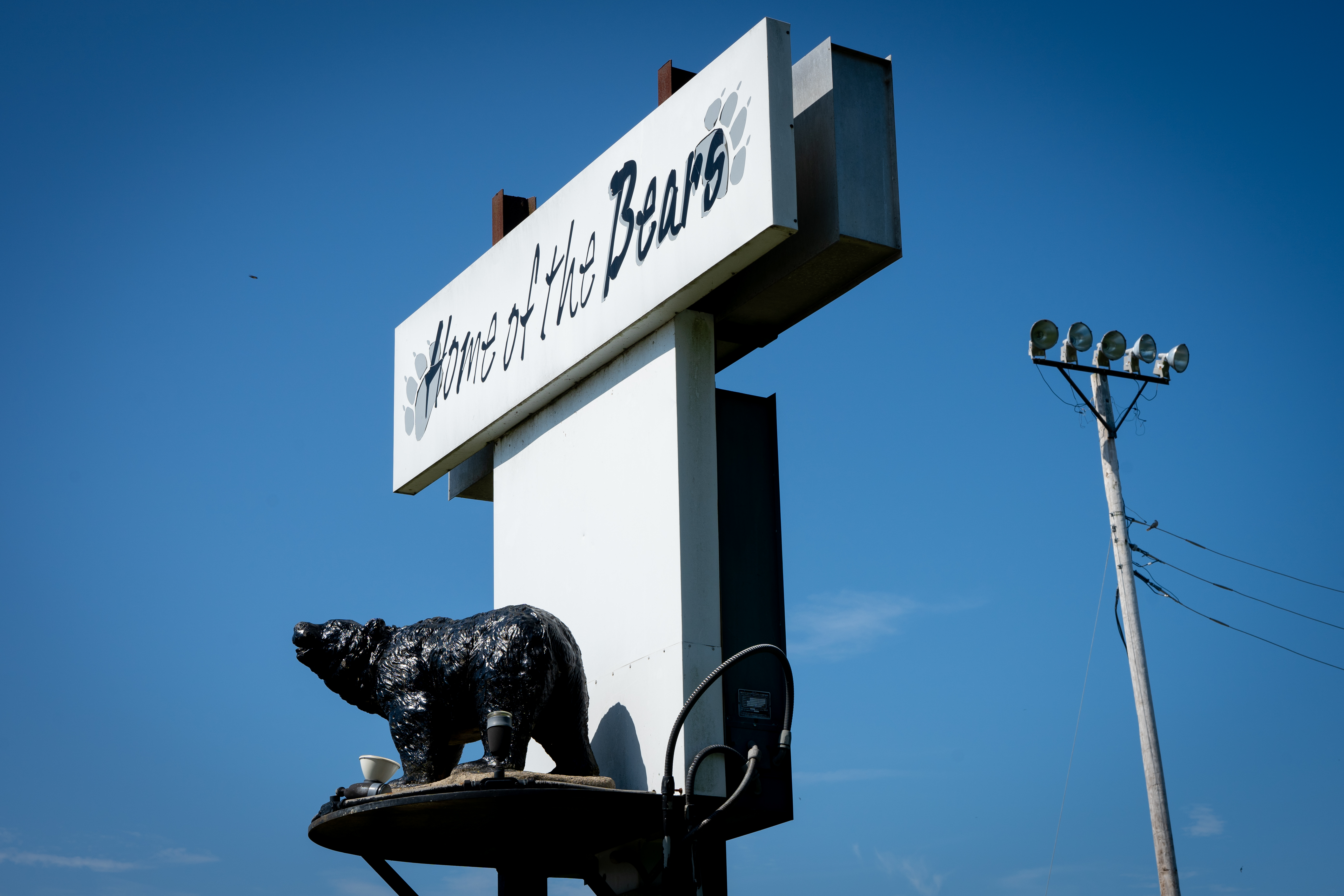 Home of the Bears sign