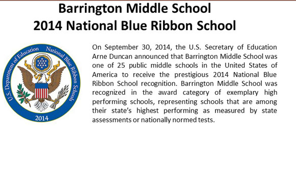 Blue Ribbon award
