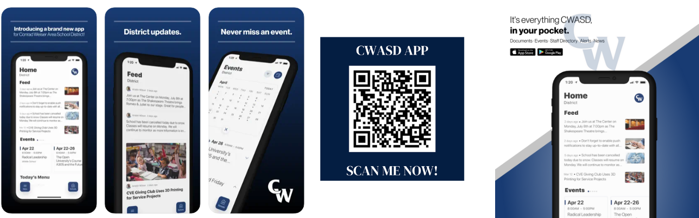 It's everything CWASD, in your pocket.  Documents. Events. Staff Directory. Alerts. News.  