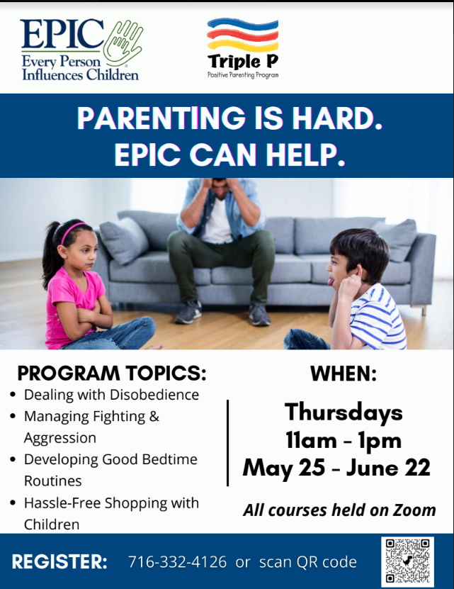 parenting info session flyer