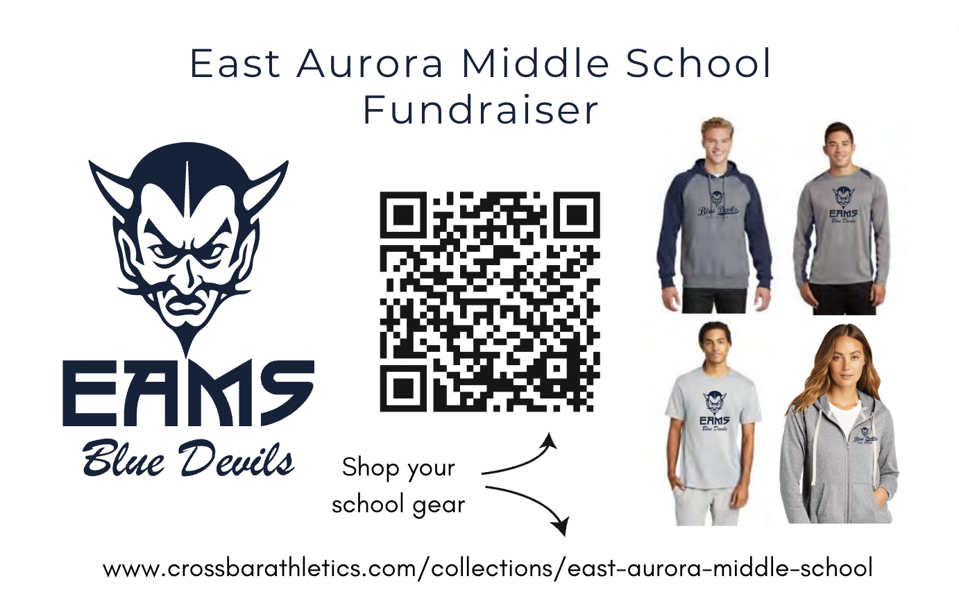 link to crossbar athletics for school apparel fundraiser