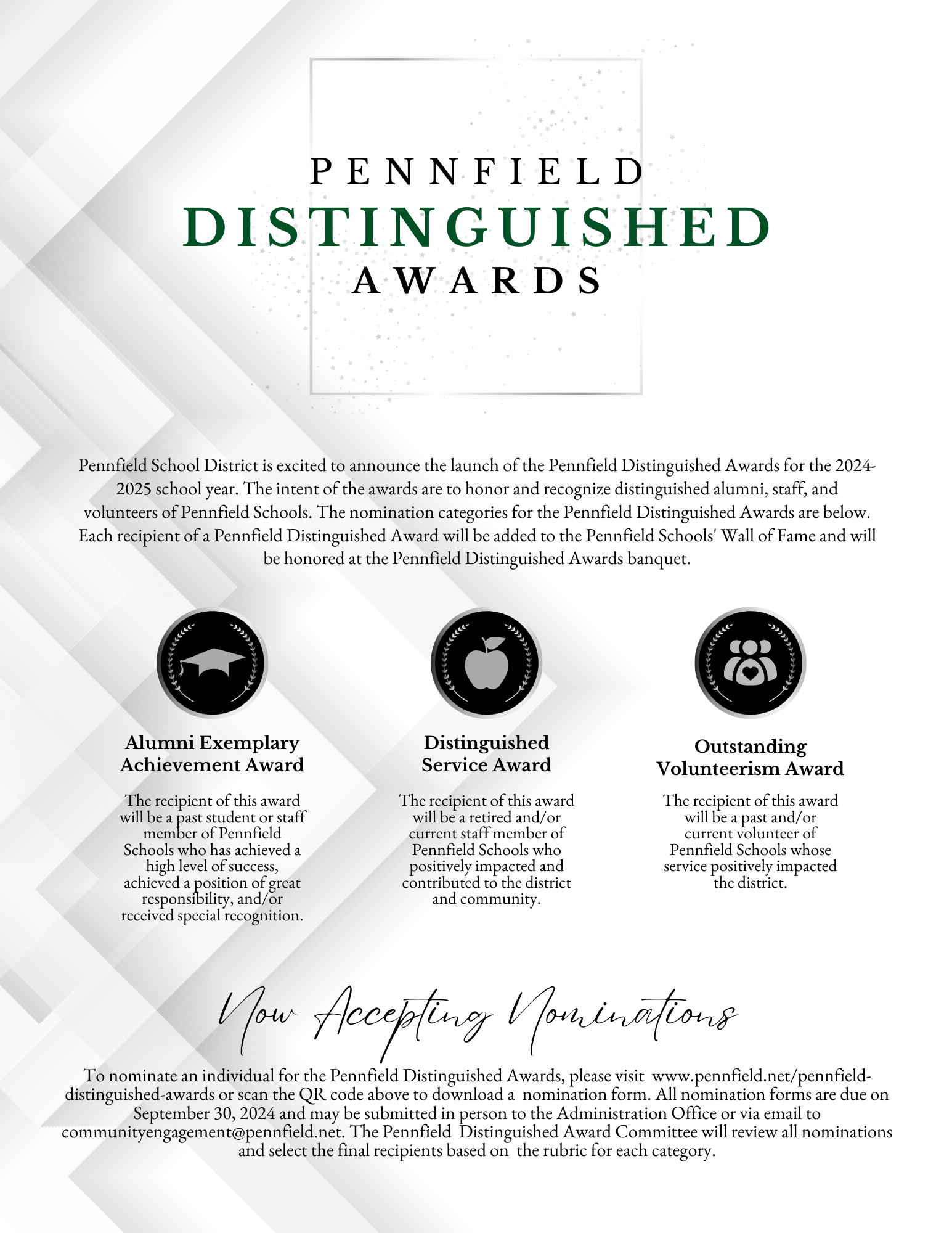 Pennfield Distinguished Awards (2024-2025)
