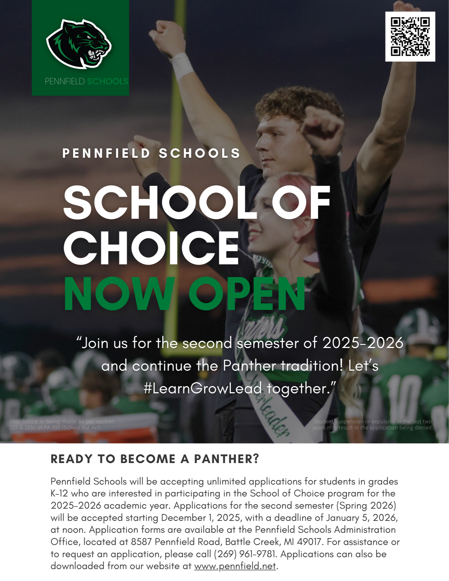 School of Choice Flyer 2025-2026 