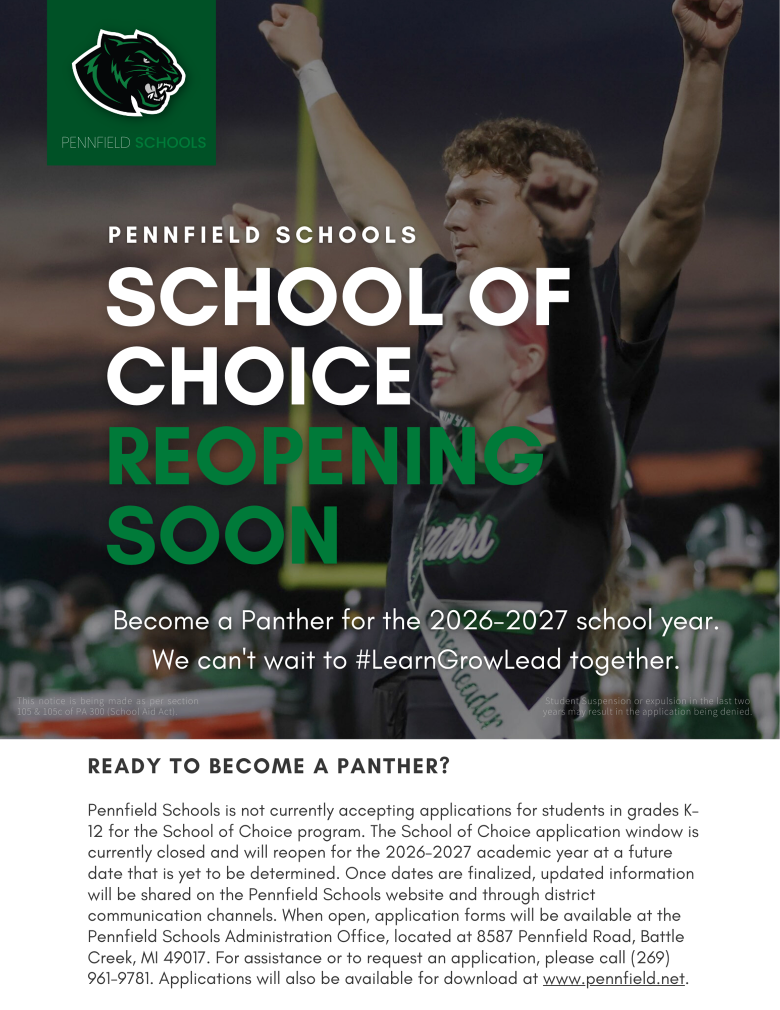 School of Choice Flyer 2025-2026 