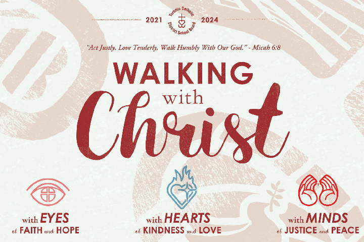 Walking with Christ banner