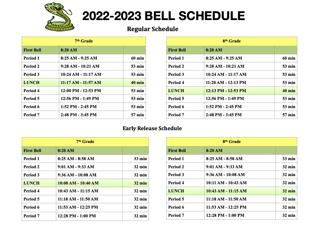 sms 20222023 Bell Schedule