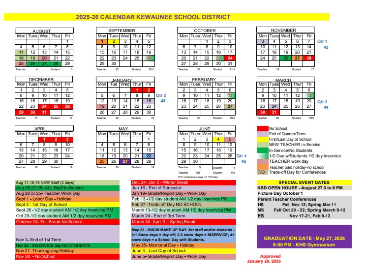 2025-26 Calendar