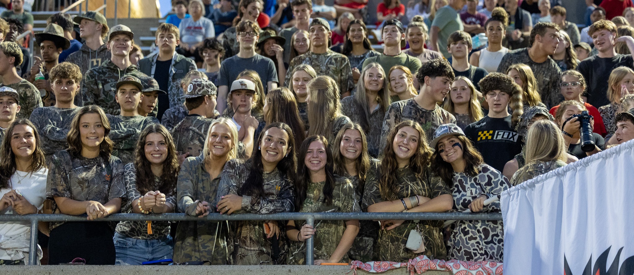 LHS student section at Football Game