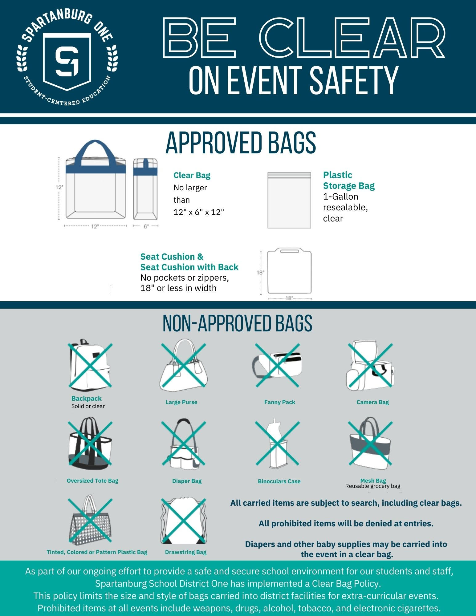 clear bag description