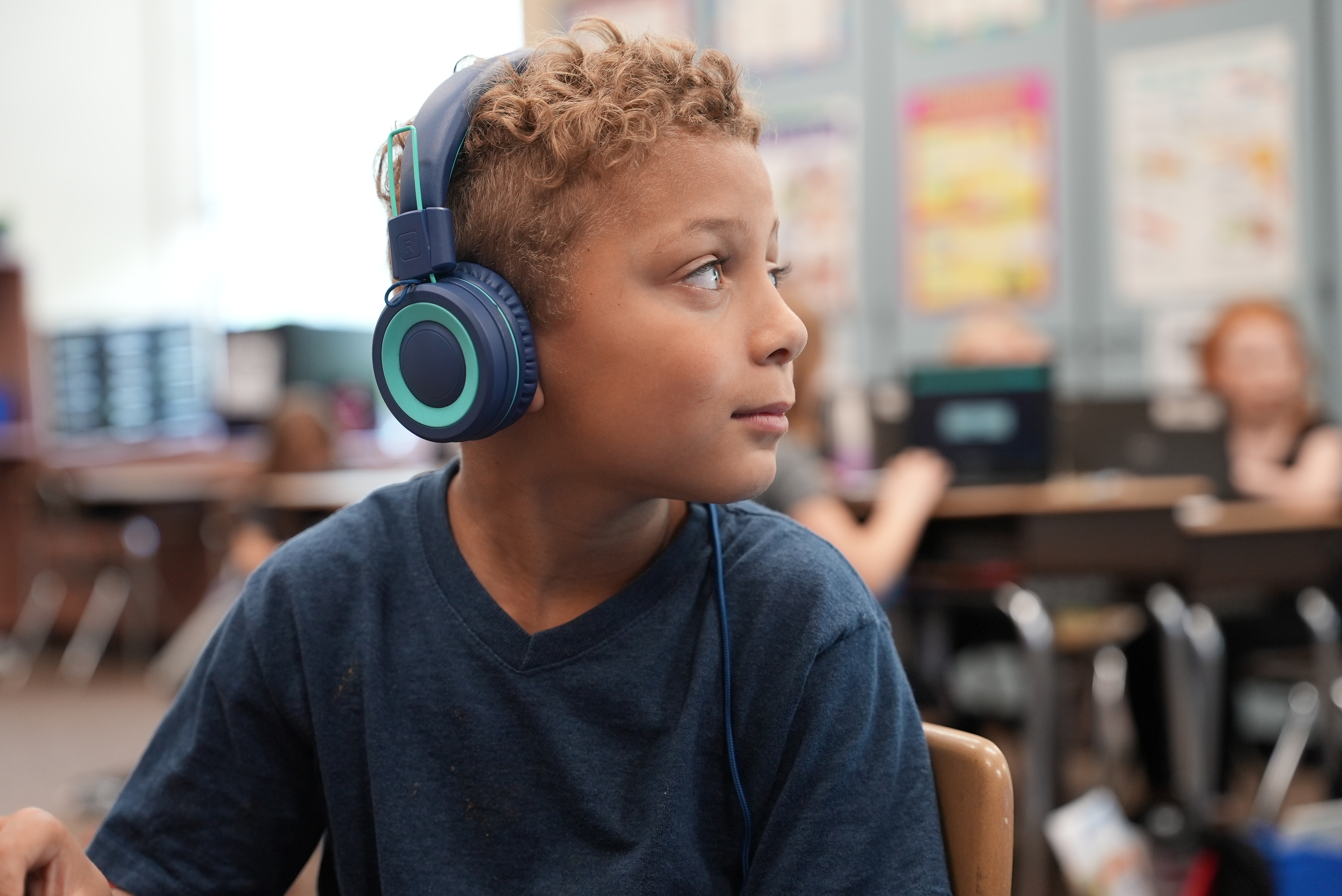 Student with Headphones 