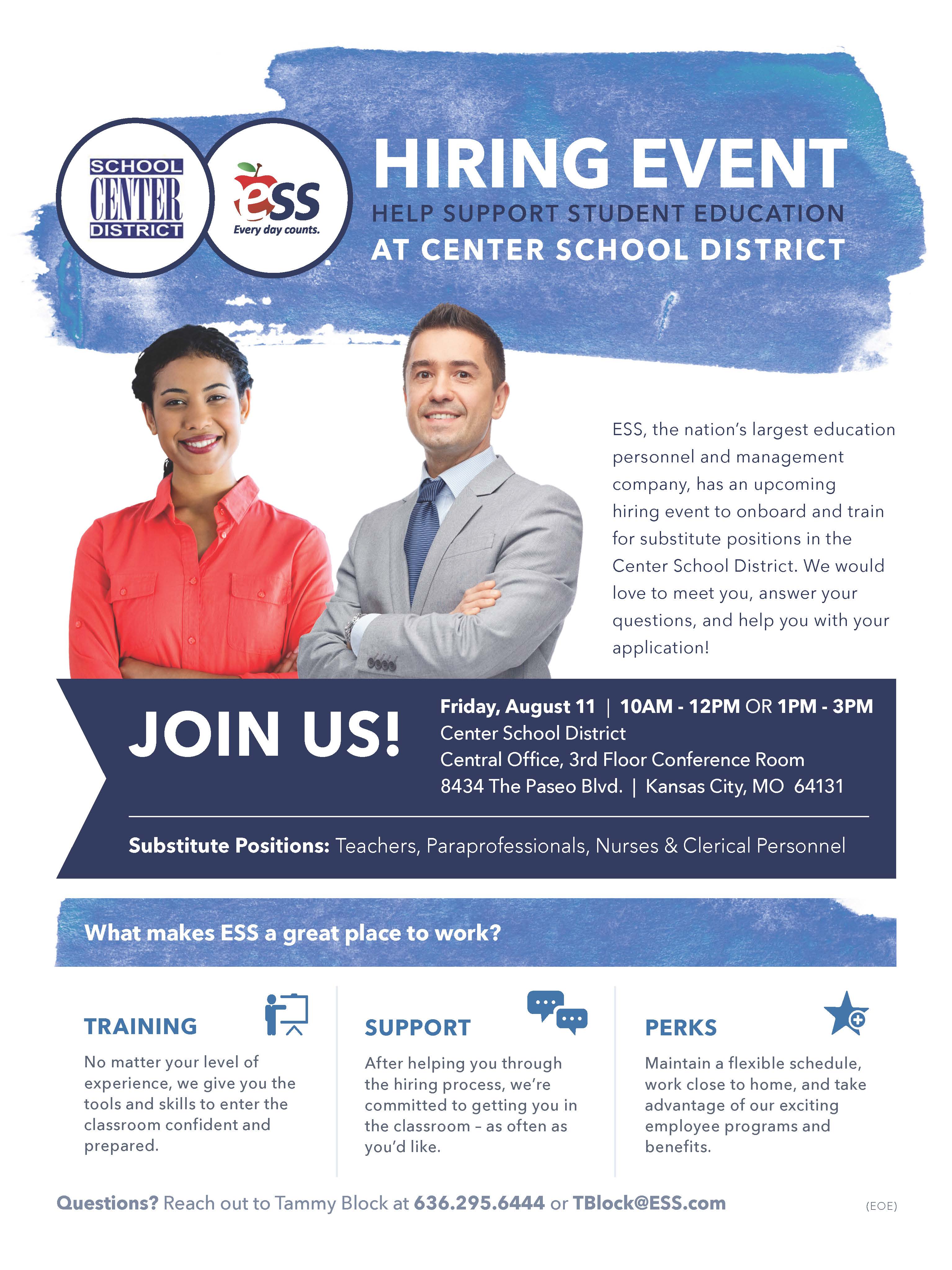 ESS Hiring Event 8-11