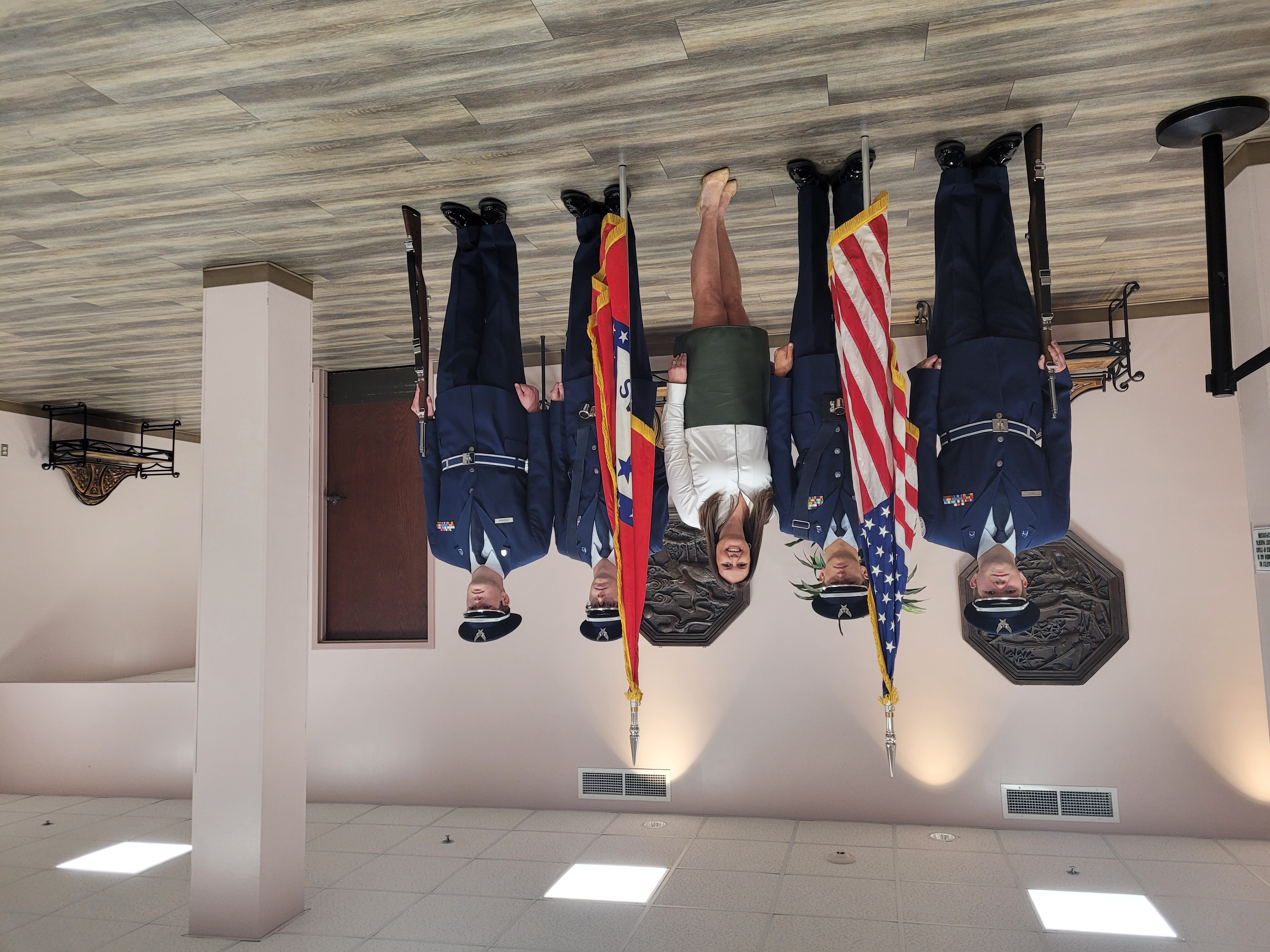 cadets with Sarah Huckabee at 2022 Republican Dinner