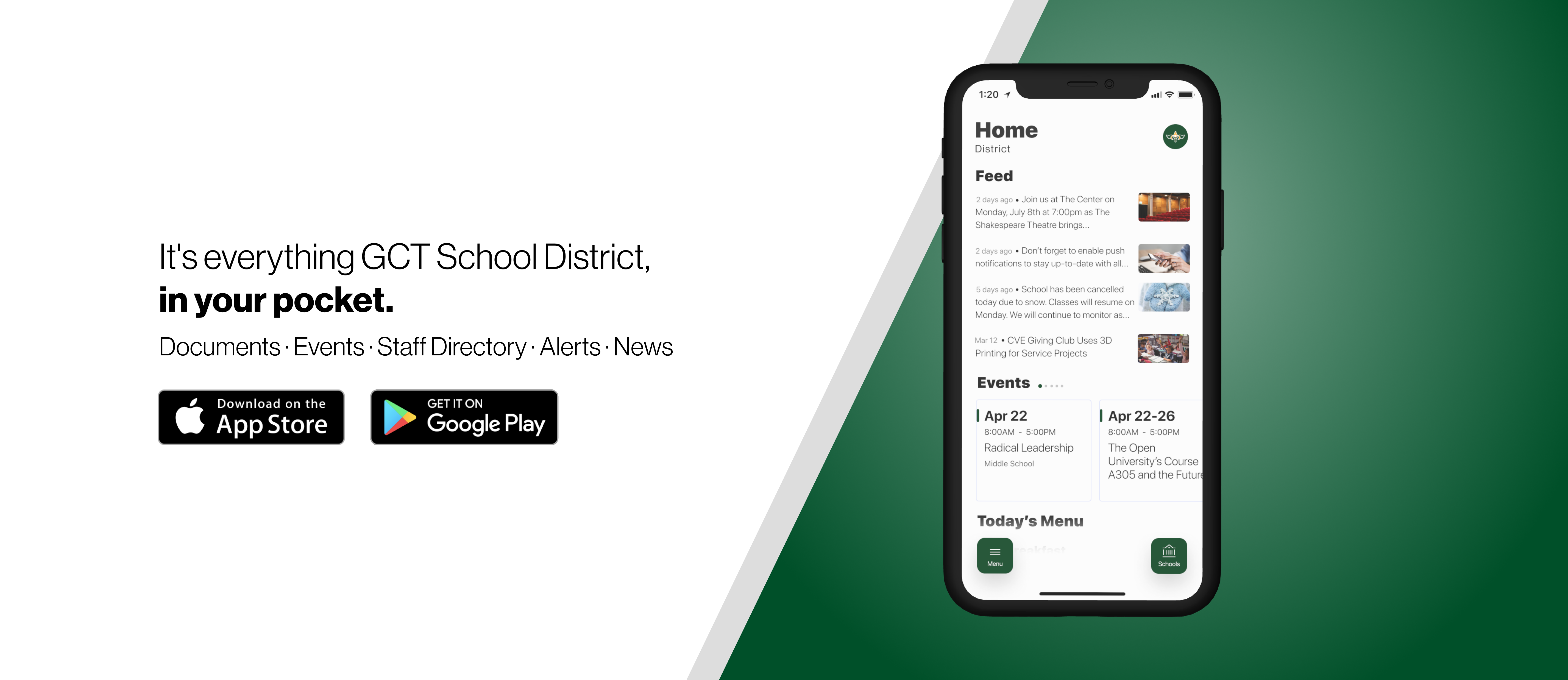 It's everything GCT school district in you're pocket
