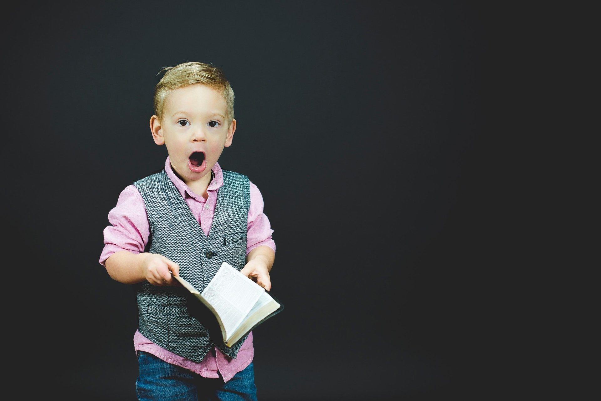 Student holding a book