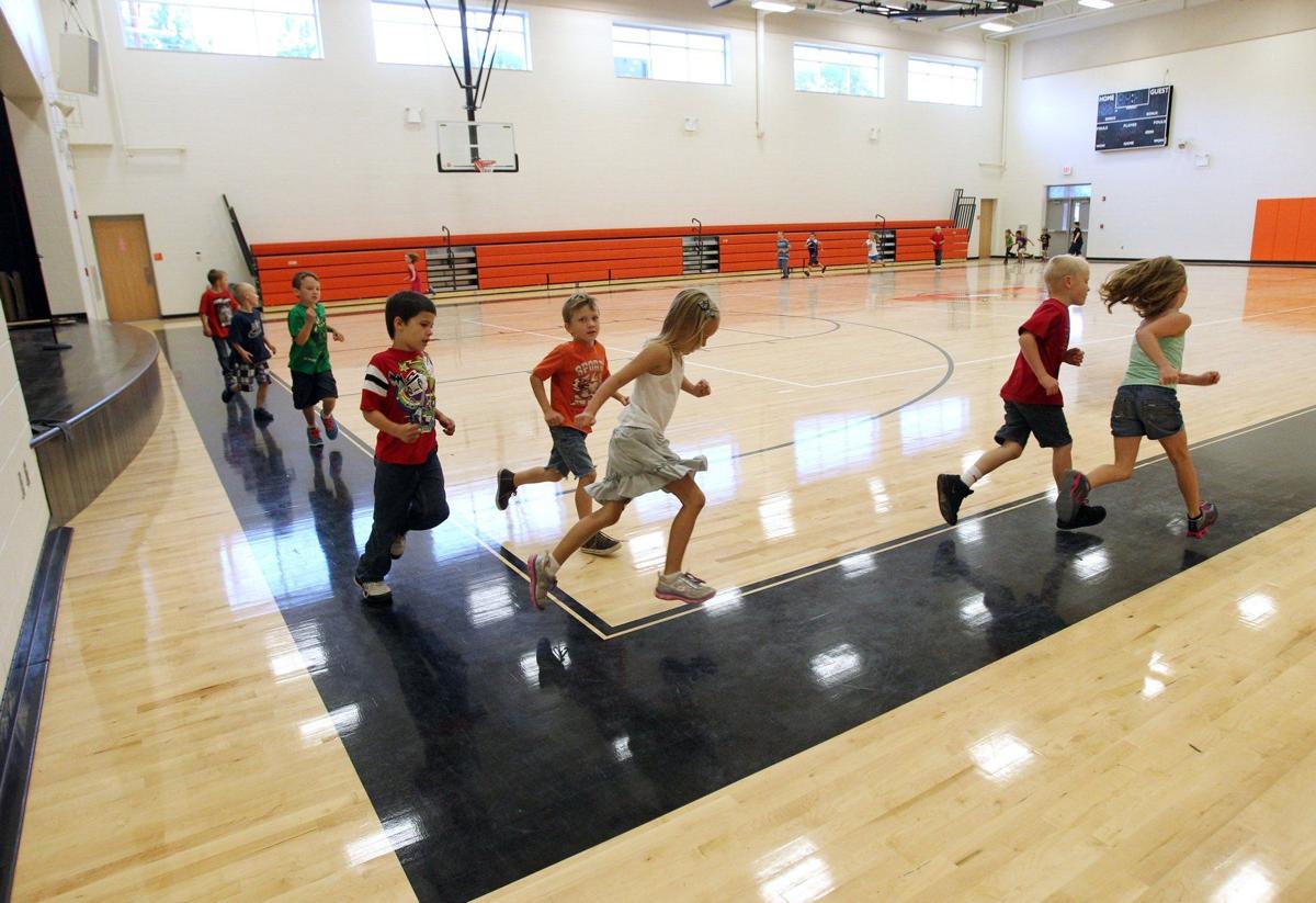 Students in gym