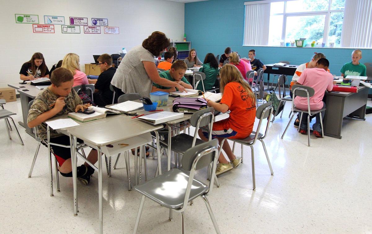 Students in a classroom