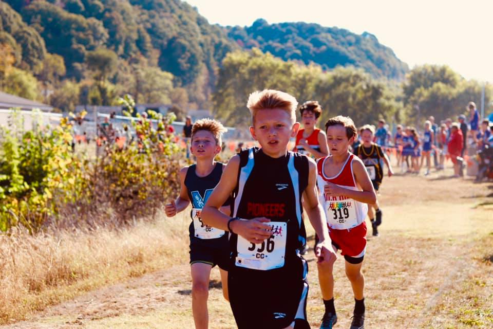 Students running