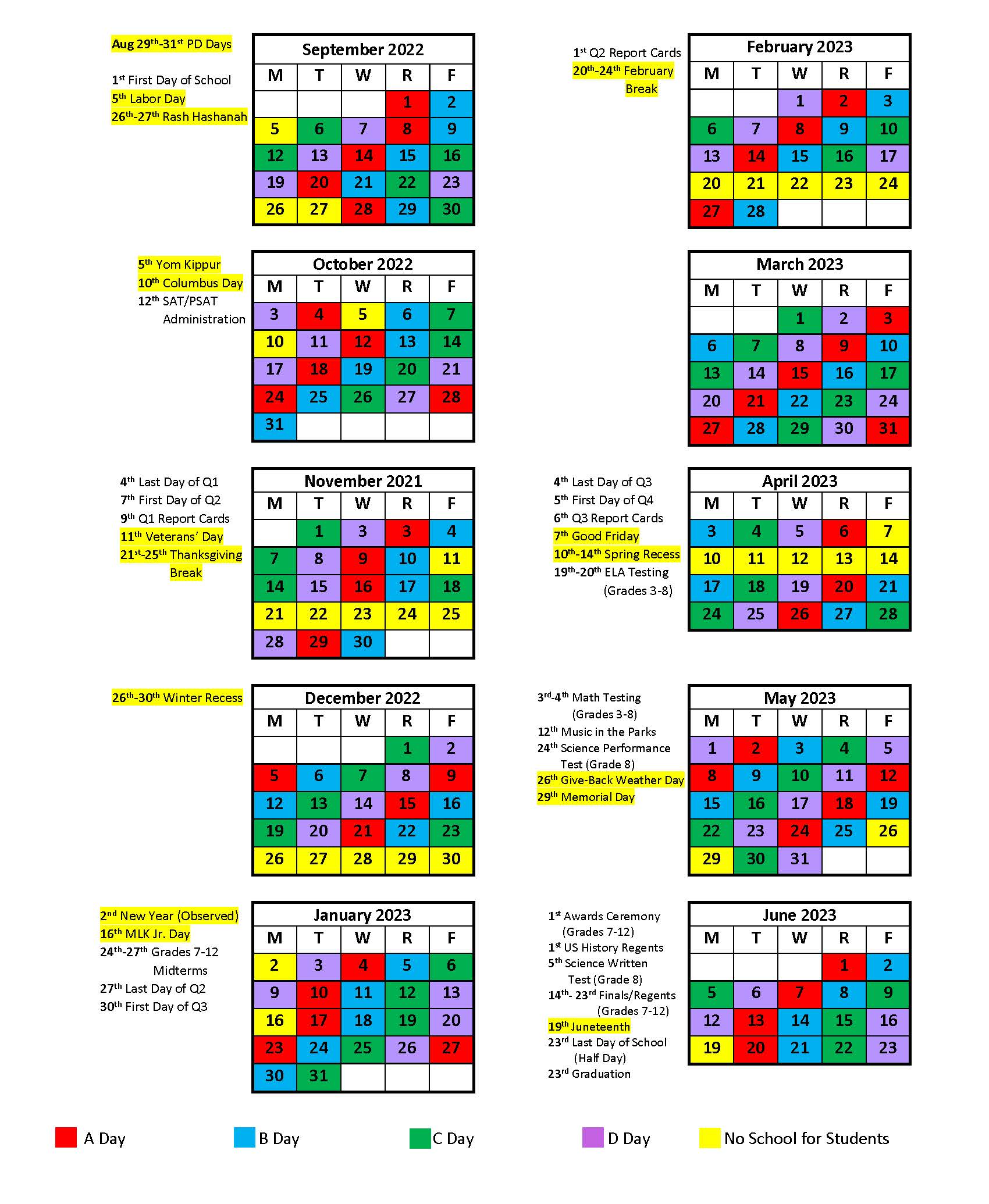 Calendar | Fishers Island School