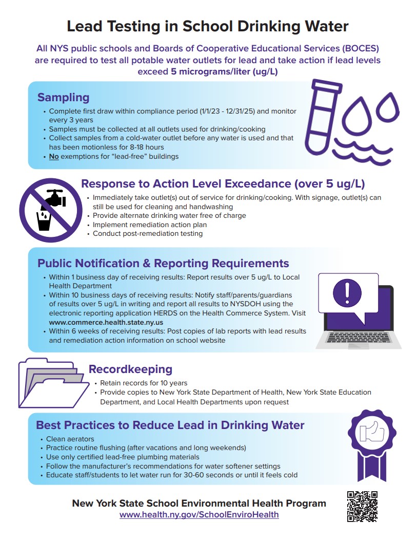 Infographic for lead testing