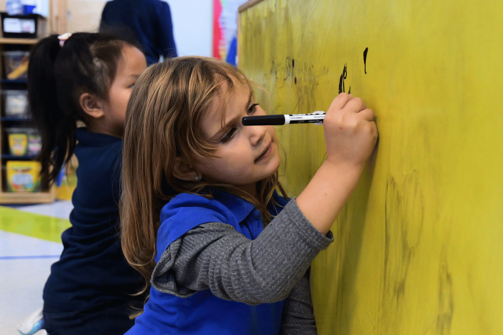 early childhood students working