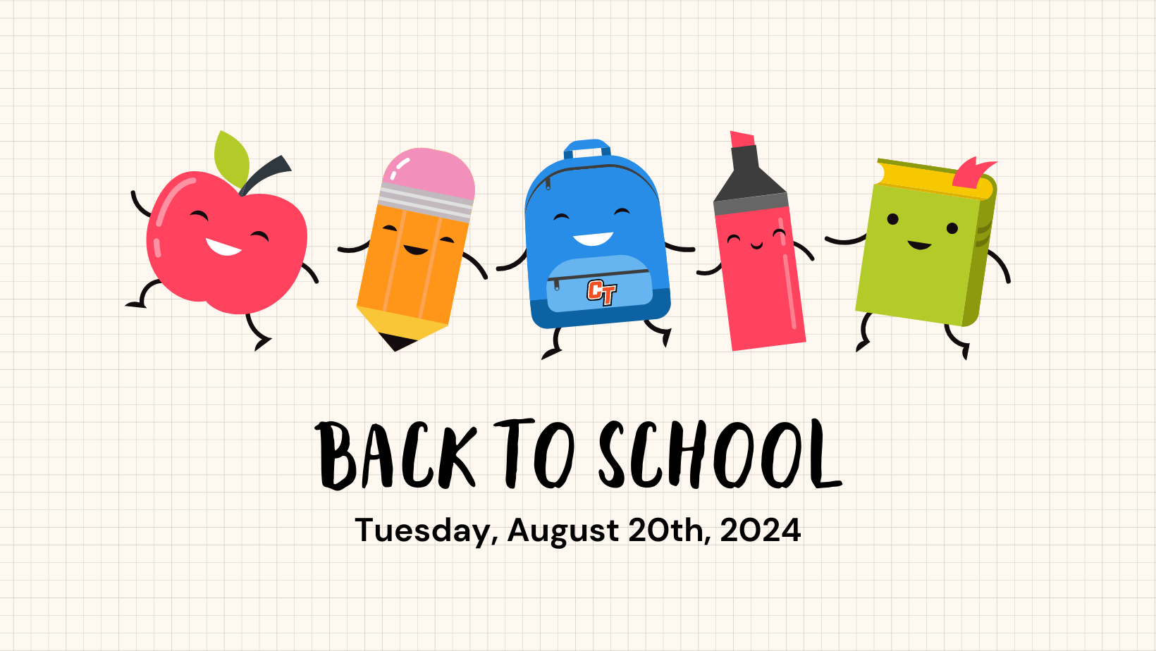 Back to school August 20, 2024 