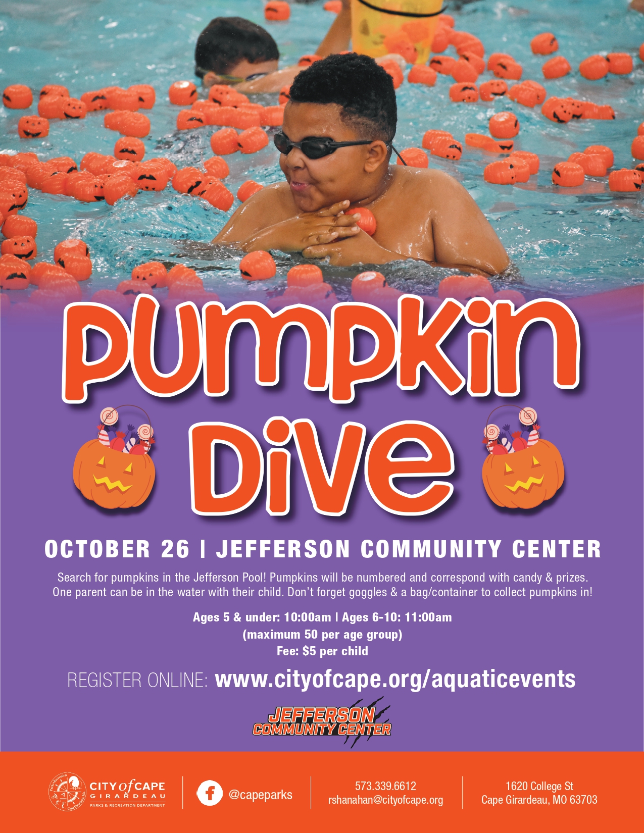 Pumpkin dive flyer October 26