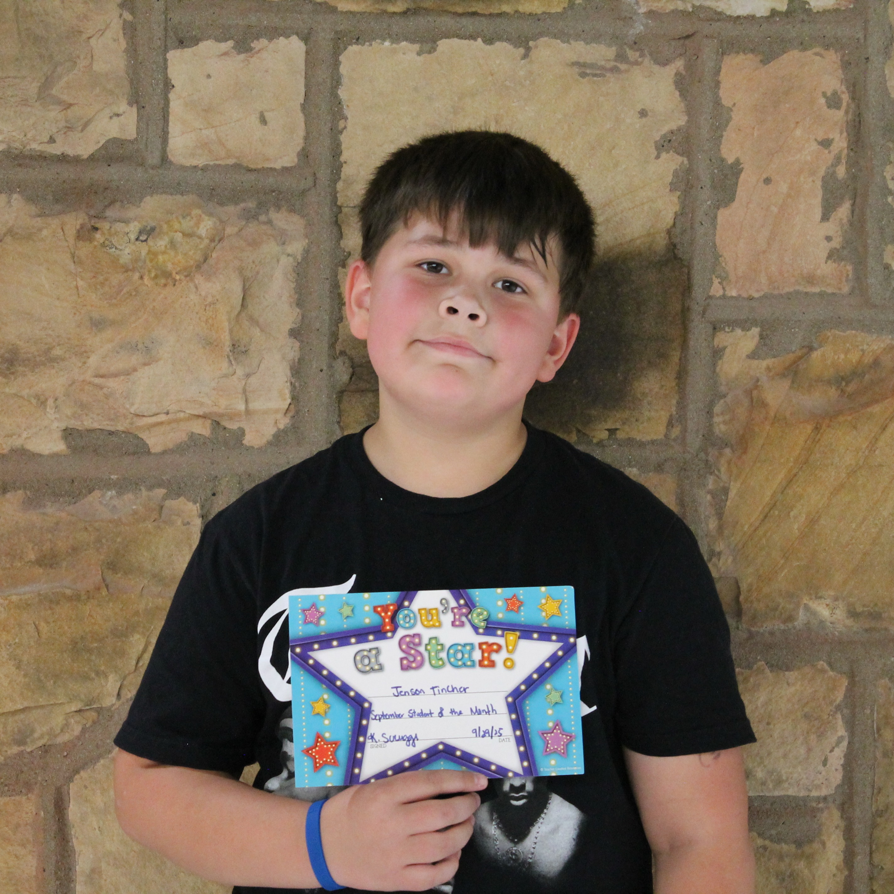 2nd Grade Student of the Month
