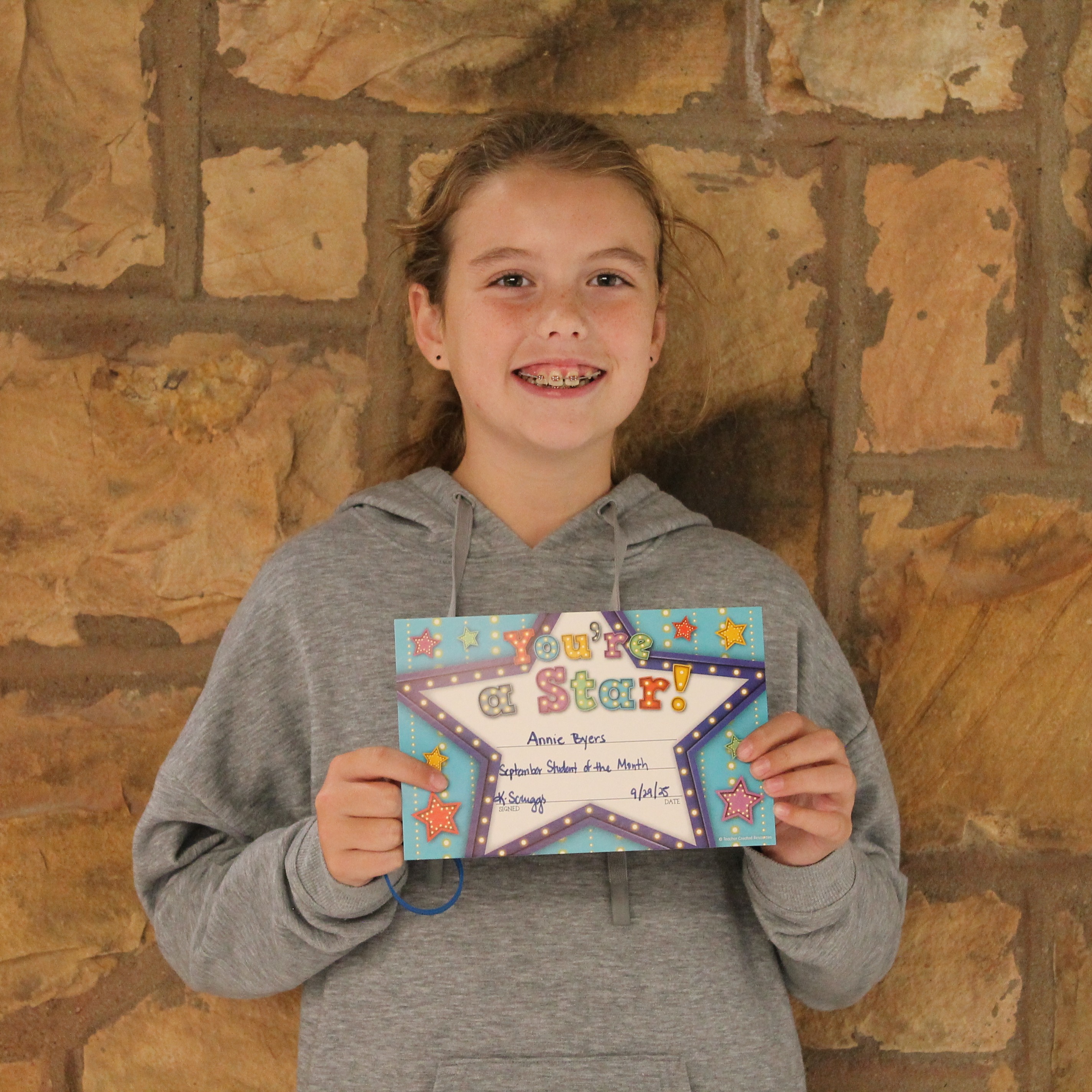 4th Grade Student of the Month