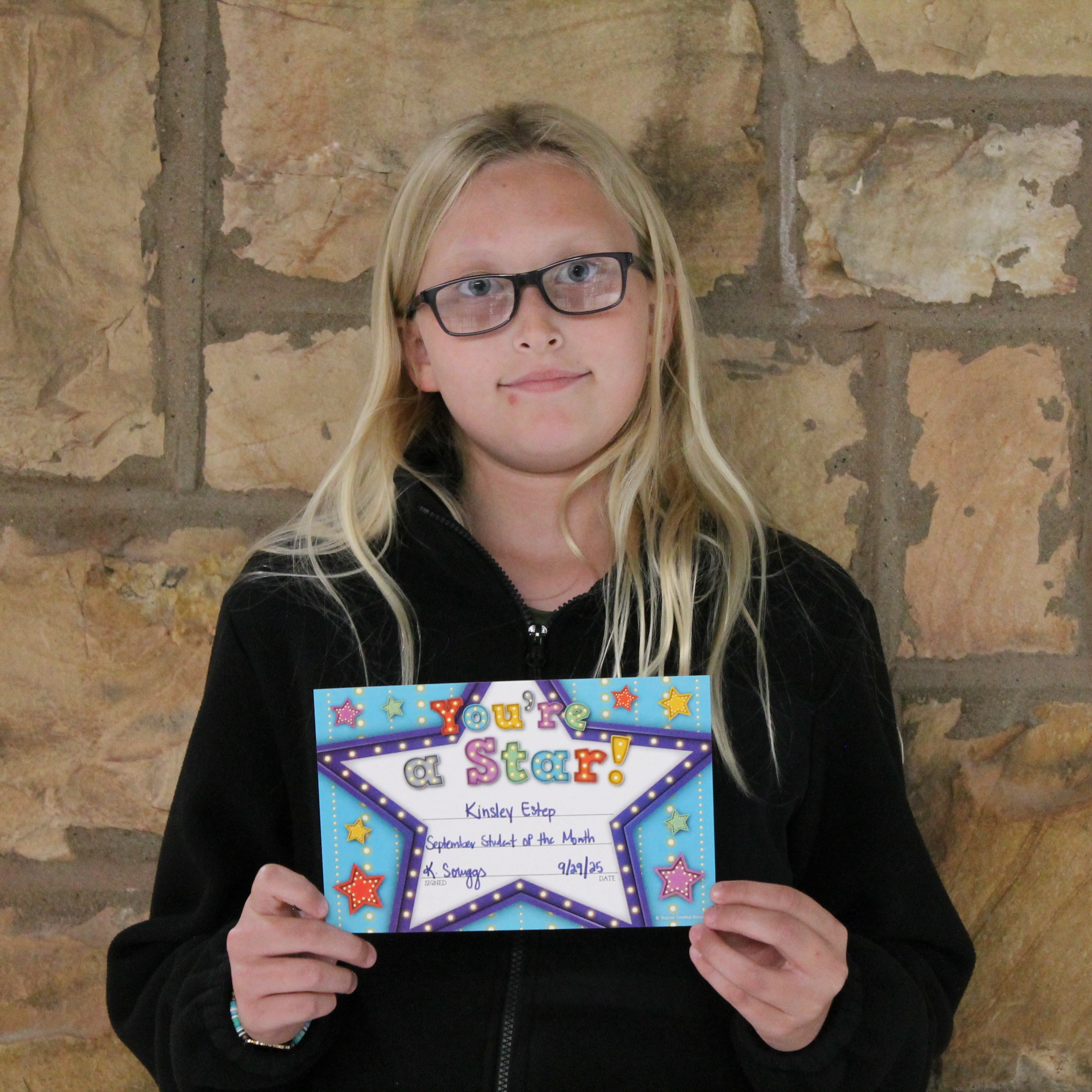 5th Grade Student of the Month