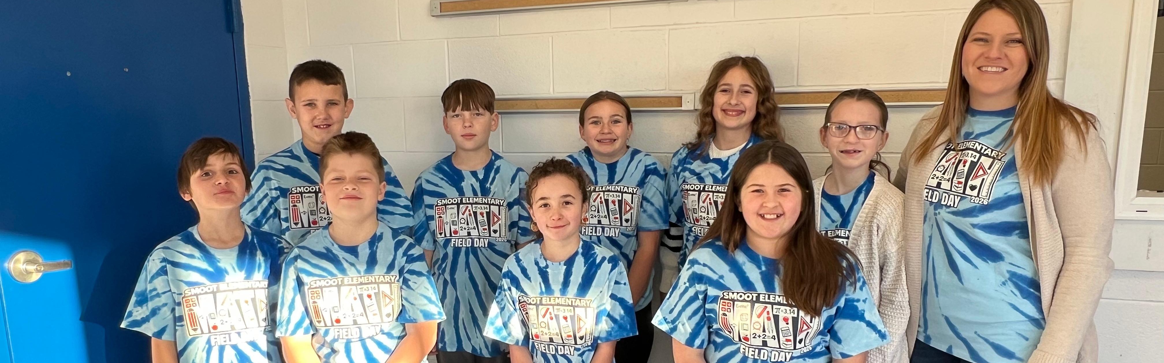 math field day kids posing