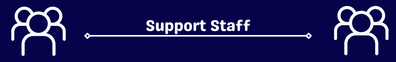 Blue support staff